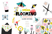 Spring Blooming vector collection