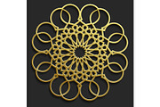 Islamic oriental pattern set, Abstract vector circle ornament collection. Vector muslim background. east ornament, indian ornament, persian motif,3D Wallpaper, banner, web design. Ramadan kareem. Go