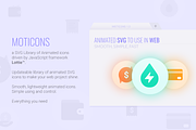 MOTICONS - Animated SVG web icons