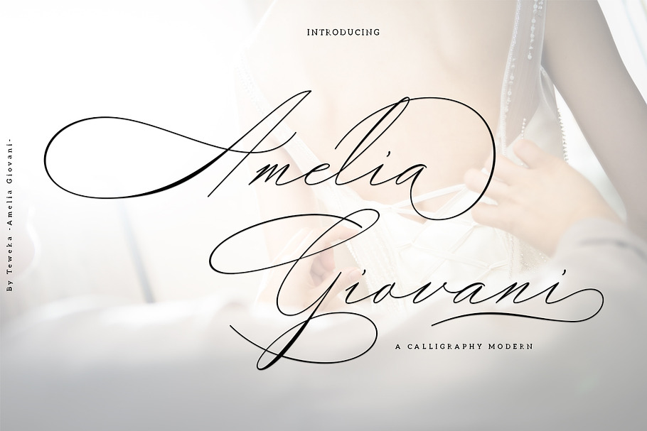 Amelia Giovani in Script Fonts - product preview 8