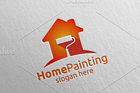 Home Painting Vector Logo Design 16 in Logo Templates - product preview 2