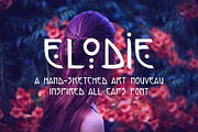 Elodie - Hand Made Art Nouveau Font