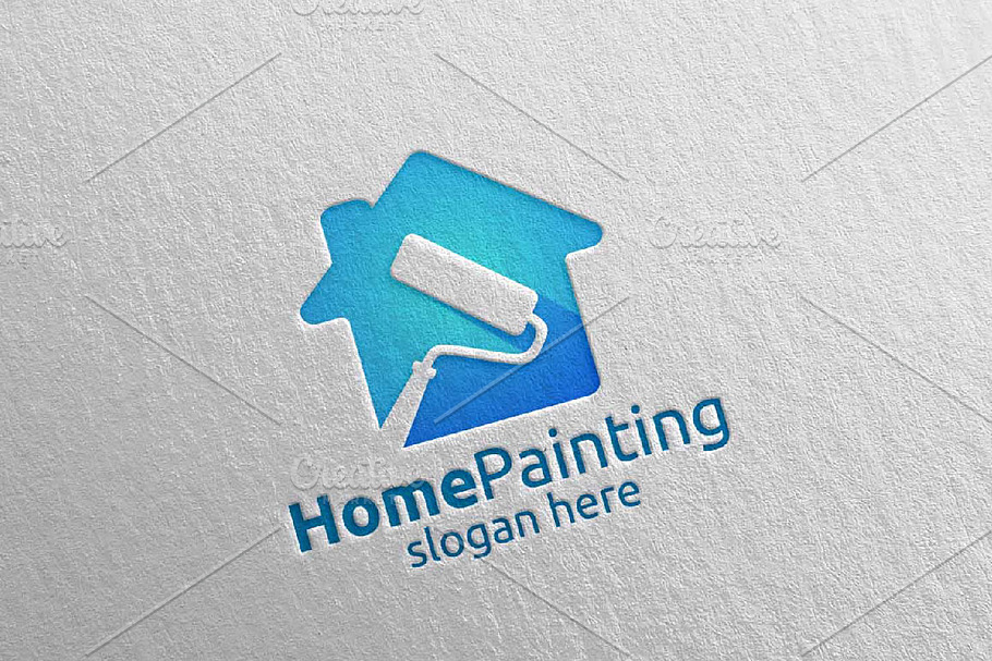 Home Painting Vector Logo Design 15