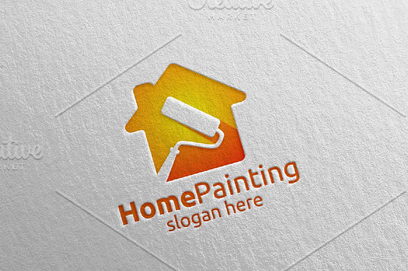 Home Painting Vector Logo Design 15 in Logo Templates - product preview 2