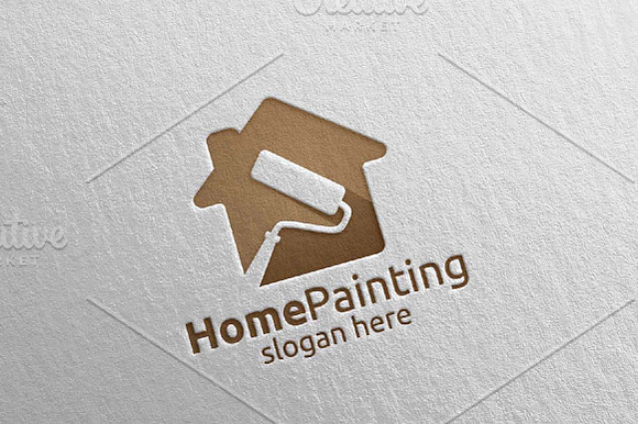 Home Painting Vector Logo Design 15 in Logo Templates - product preview 4