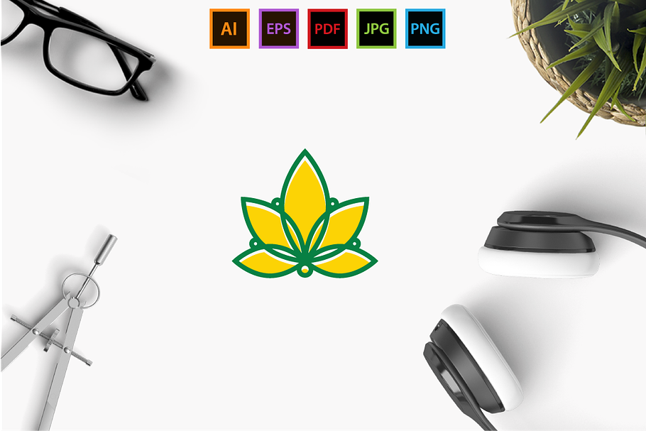 Marijuana Tech in Logo Templates - product preview 8