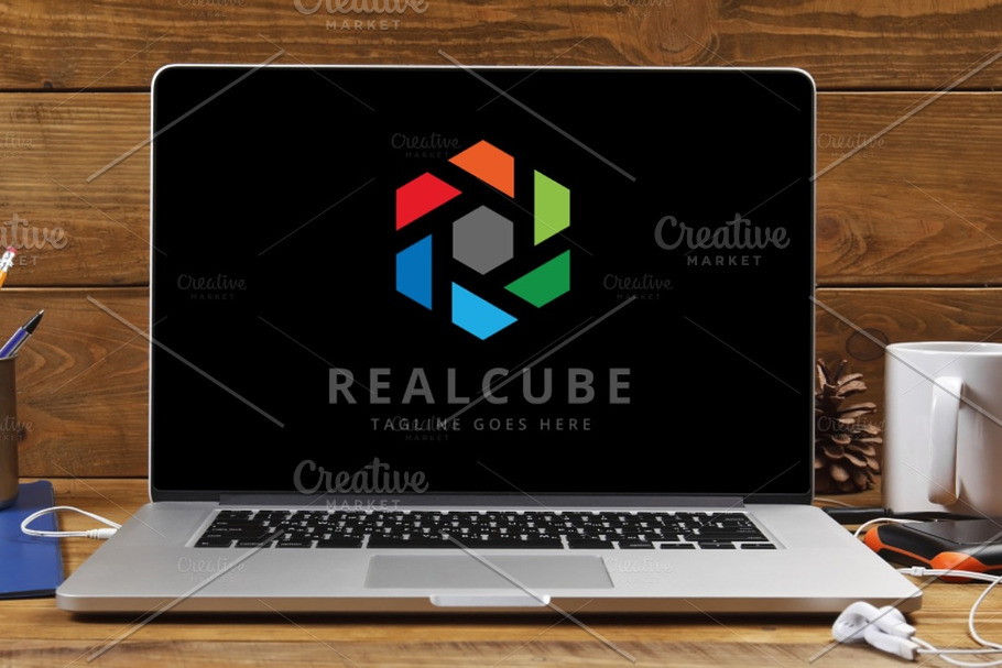 Letter R - Real Cube Logo in Logo Templates - product preview 8