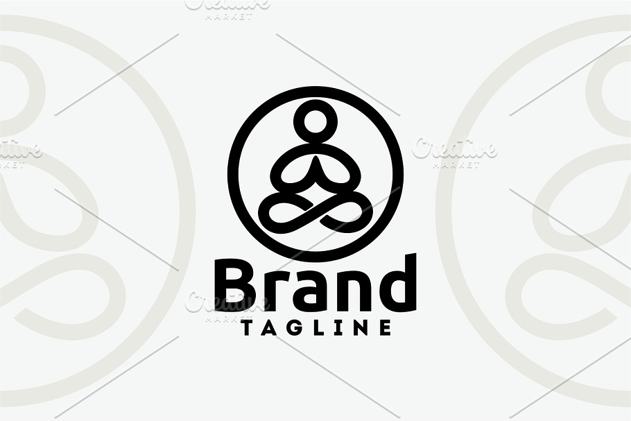 Meditation in Logo Templates - product preview 8