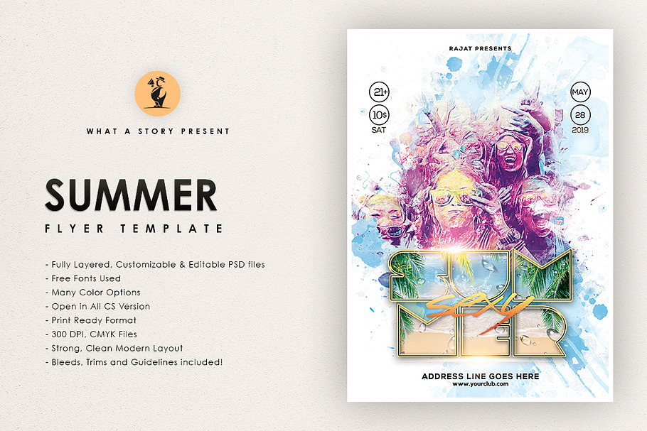 Summer Sexy Party in Postcard Templates - product preview 8