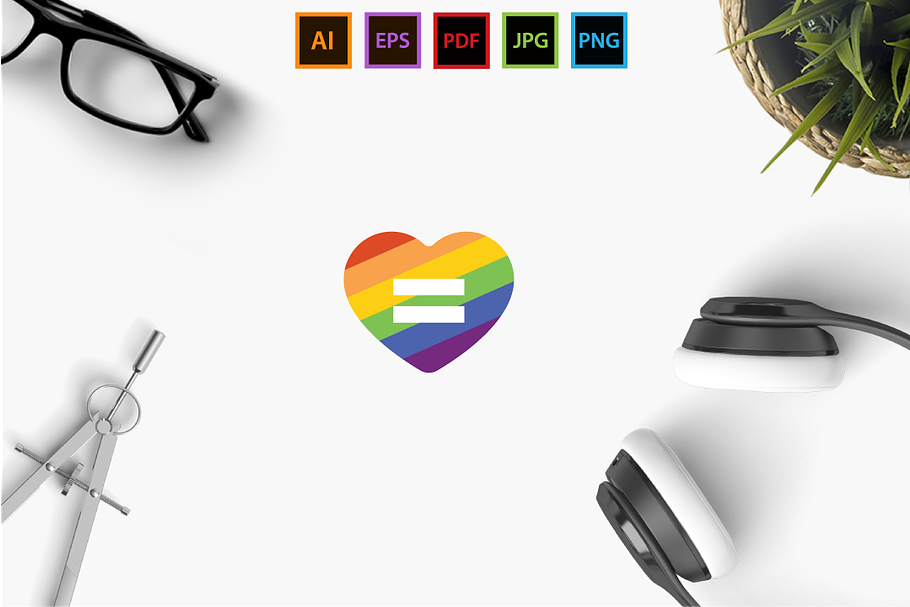 Equal Rights  in Logo Templates - product preview 8