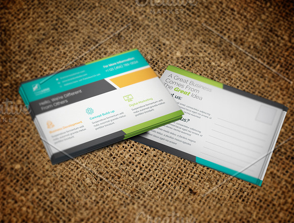 Clean Postcard in Postcard Templates - product preview 3