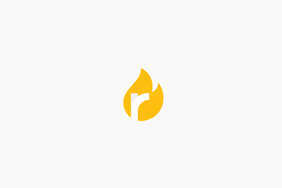 R Flame  in Logo Templates - product preview 2