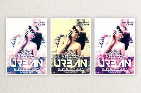 Electro Urban in Flyer Templates - product preview 1