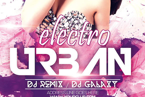 Electro Urban in Flyer Templates - product preview 4