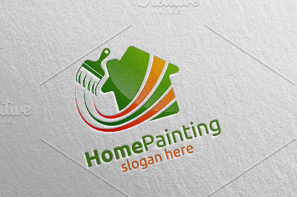 Home Painting Vector Logo Design 18 in Logo Templates - product preview 2