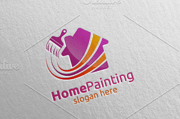 Home Painting Vector Logo Design 18 in Logo Templates - product preview 3