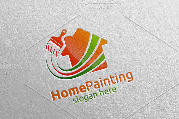 Home Painting Vector Logo Design 18 in Logo Templates - product preview 4