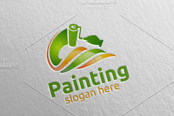 Splash Painting Vector Logo Design in Logo Templates - product preview 3