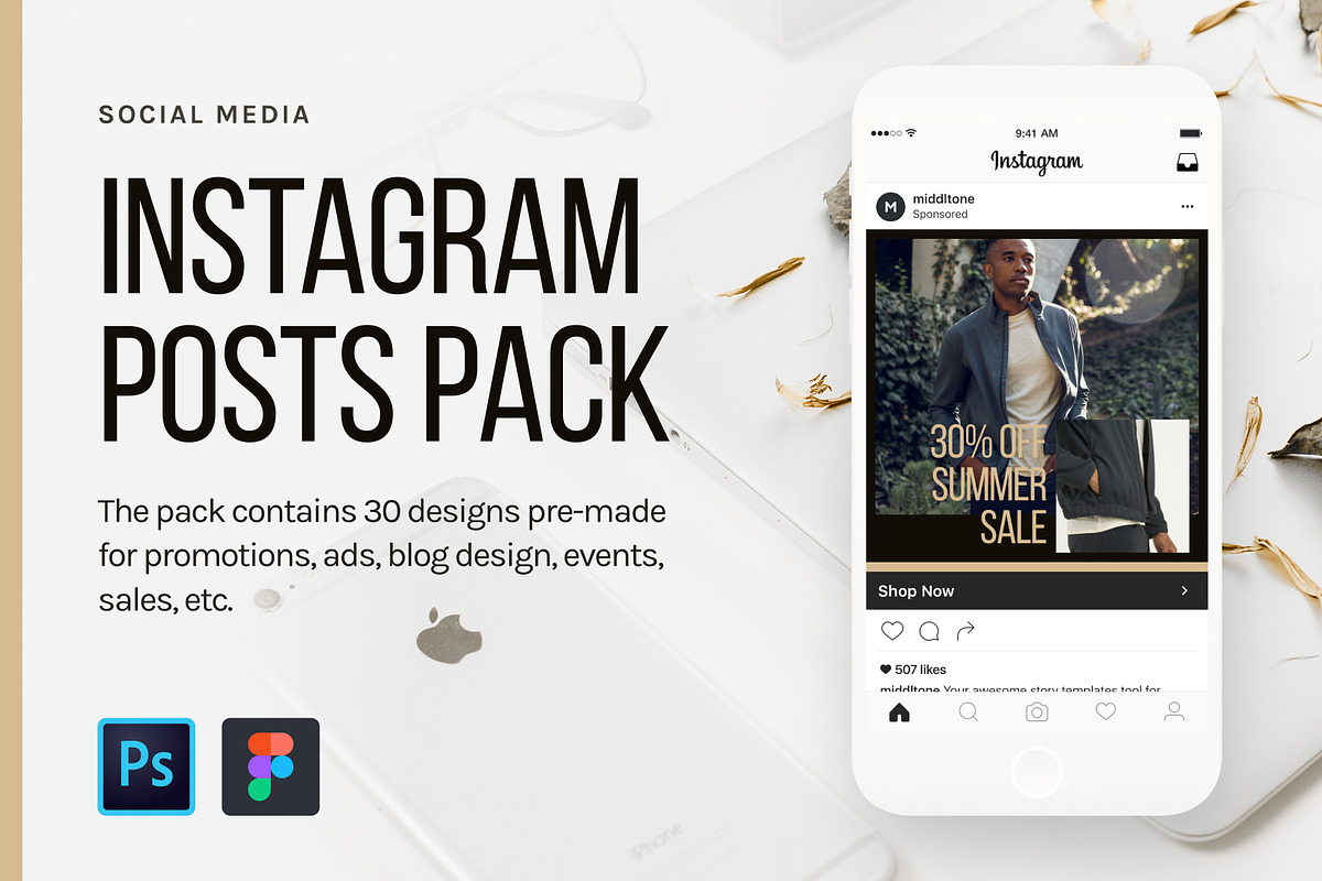 Instagram Posts Pack in Instagram Templates - product preview 8