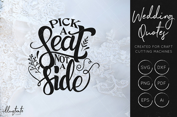 Wedding SVG Cut File Bundle in Illustrations - product preview 10