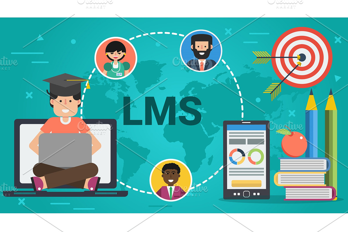 Banner - concept of LMS in Illustrations - product preview 8