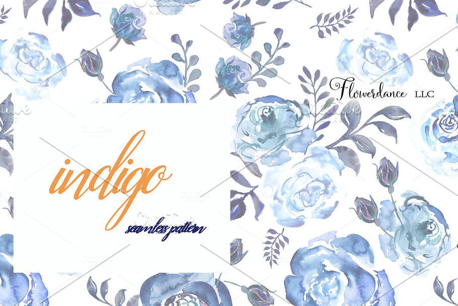 Indigo Blue Design Collection in Illustrations - product preview 8