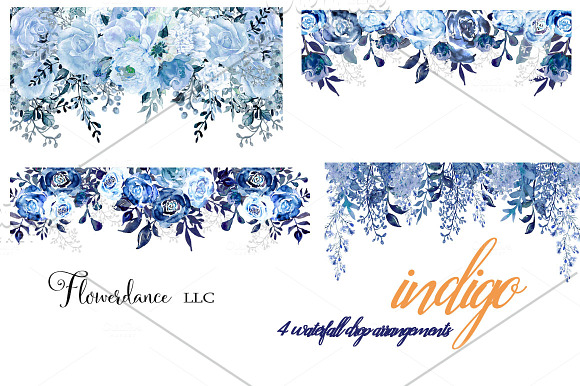 Indigo Blue Design Collection in Illustrations - product preview 2