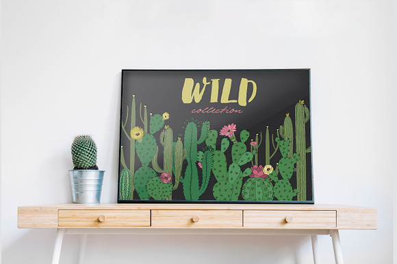 Wild & Free cactus collection in Illustrations - product preview 6