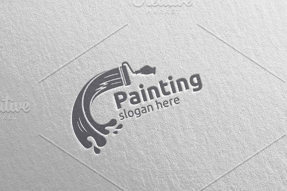 Splash Painting Vector Logo Design in Logo Templates - product preview 4