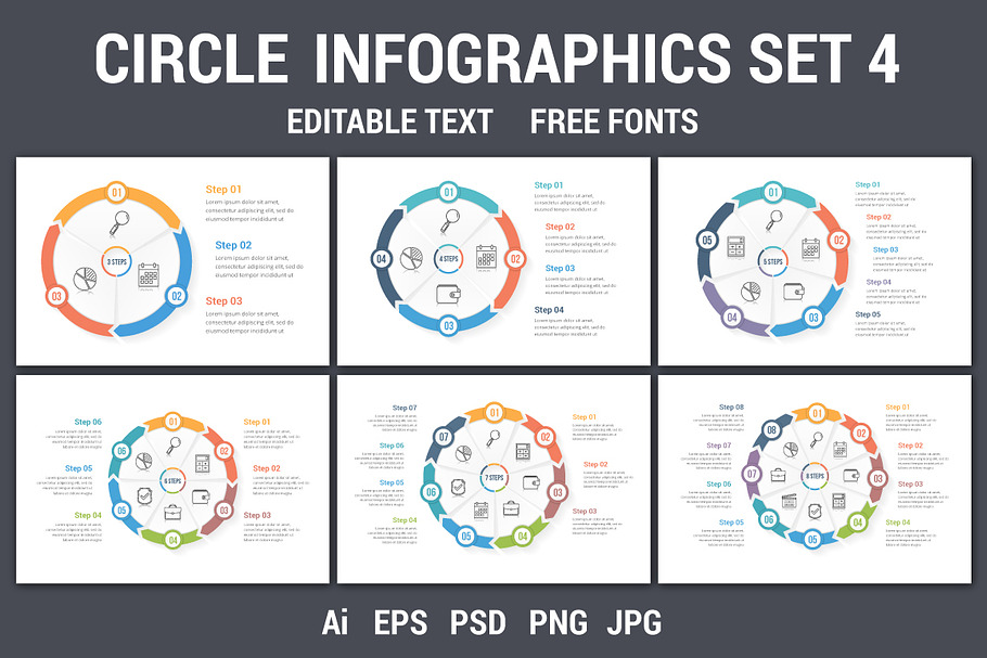 Circle Diagrams in Graphics - product preview 8