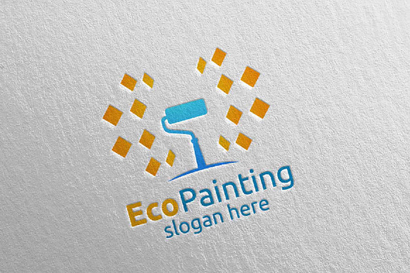 Eco Painting Logo Design in Logo Templates - product preview 2