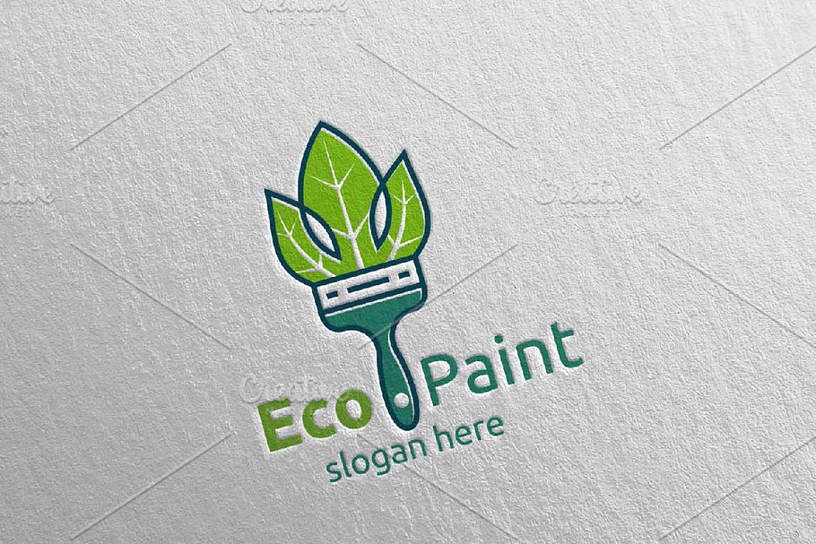 Eco Painting Logo Design in Logo Templates - product preview 8