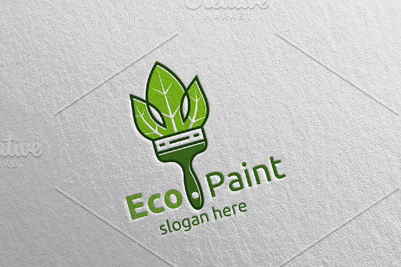 Eco Painting Logo Design in Logo Templates - product preview 1