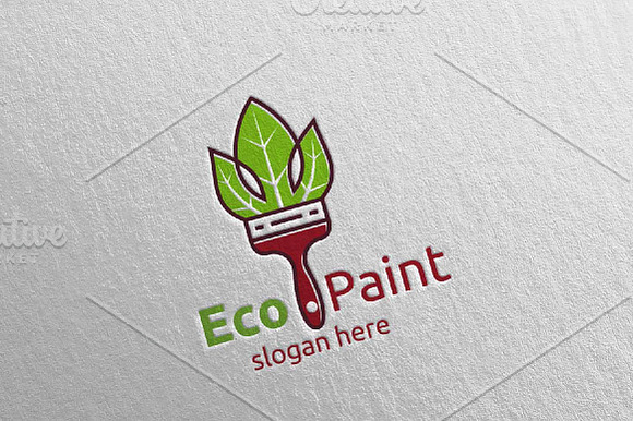 Eco Painting Logo Design in Logo Templates - product preview 2