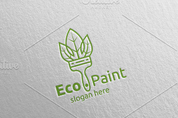 Eco Painting Logo Design in Logo Templates - product preview 3