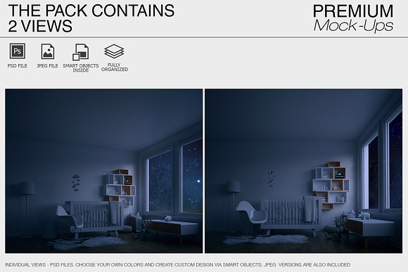 Nursery at Night - Wall & Ceiling in Product Mockups - product preview 1