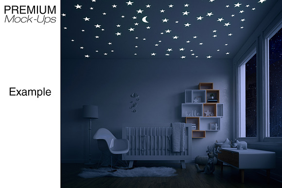 Nursery at Night - Wall & Ceiling in Product Mockups - product preview 3