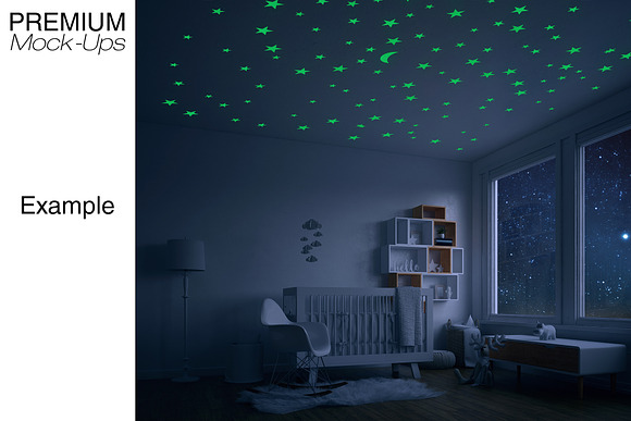 Nursery at Night - Wall & Ceiling in Product Mockups - product preview 4