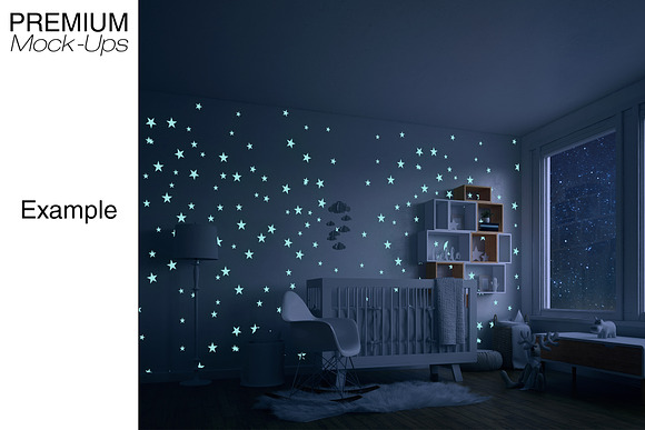 Nursery at Night - Wall & Ceiling in Product Mockups - product preview 5
