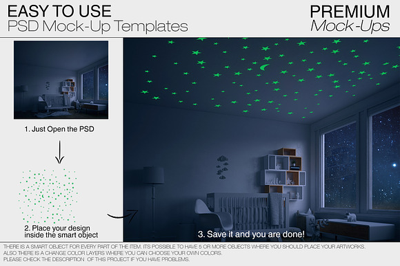 Nursery at Night - Wall & Ceiling in Product Mockups - product preview 6