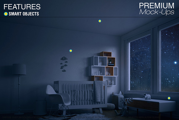 Nursery at Night - Wall & Ceiling in Product Mockups - product preview 7