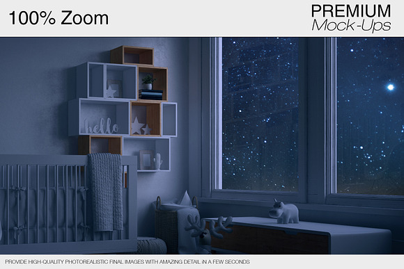 Nursery at Night - Wall & Ceiling in Product Mockups - product preview 8