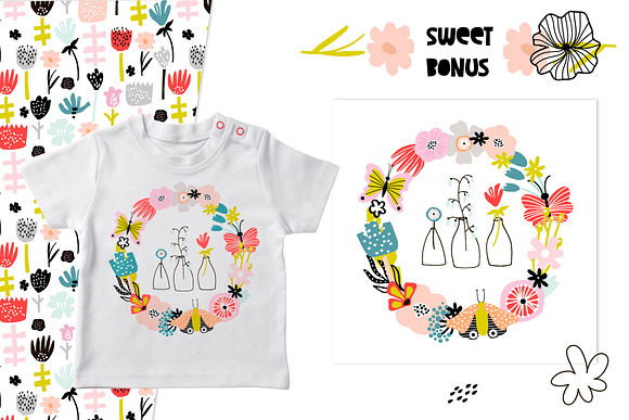 Spring Blooming vector collection in Patterns - product preview 7