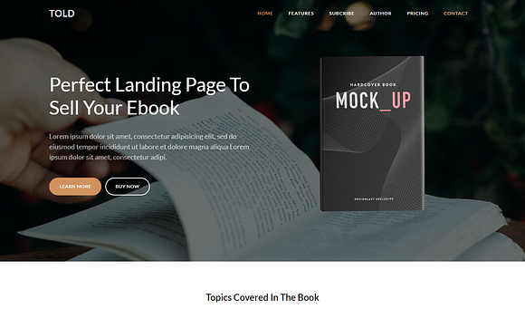 Told - Multipurpose Landing Pack in Bootstrap Themes - product preview 2