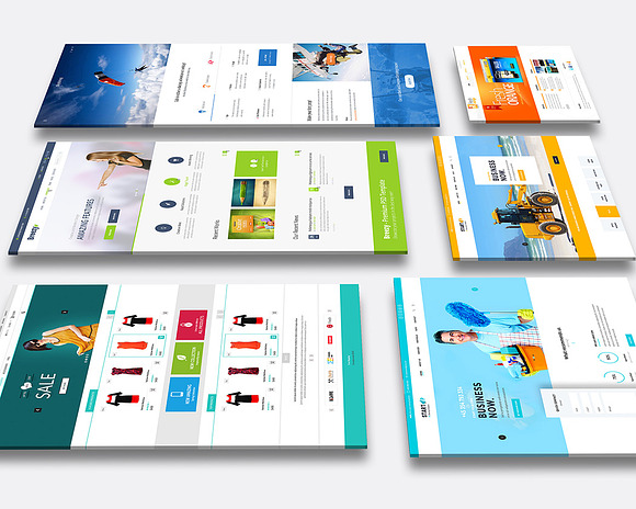 Multi Dimension Website Mock-Up 02 in Mobile & Web Mockups - product preview 3