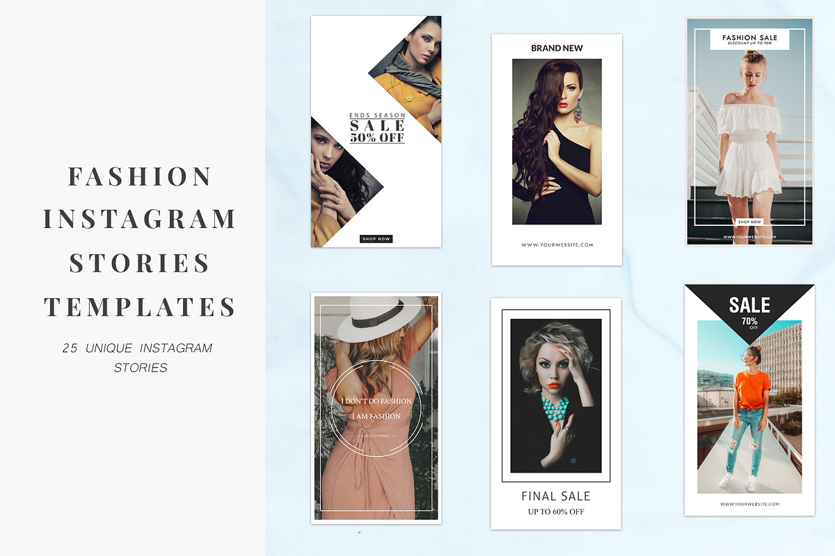 Fashion Instagram Stories Templates  in Instagram Templates - product preview 8