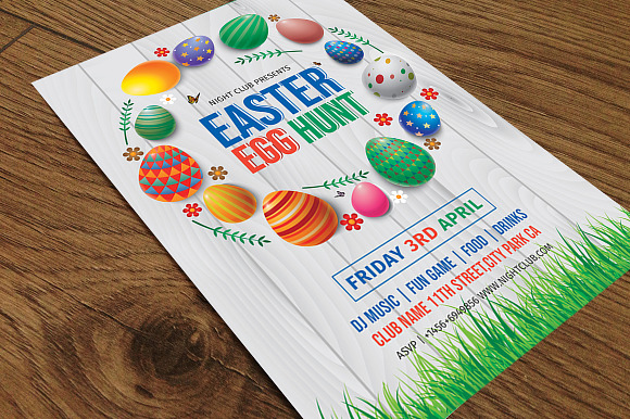 Easter Egg Hunt Party Flyer in Flyer Templates - product preview 2