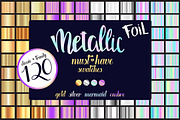 120 Metallic foil must-have swatches