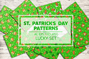 Saint Patrick's Day doodle patterns