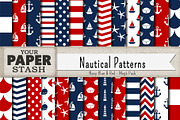 Nautical Digital Paper Backgrounds